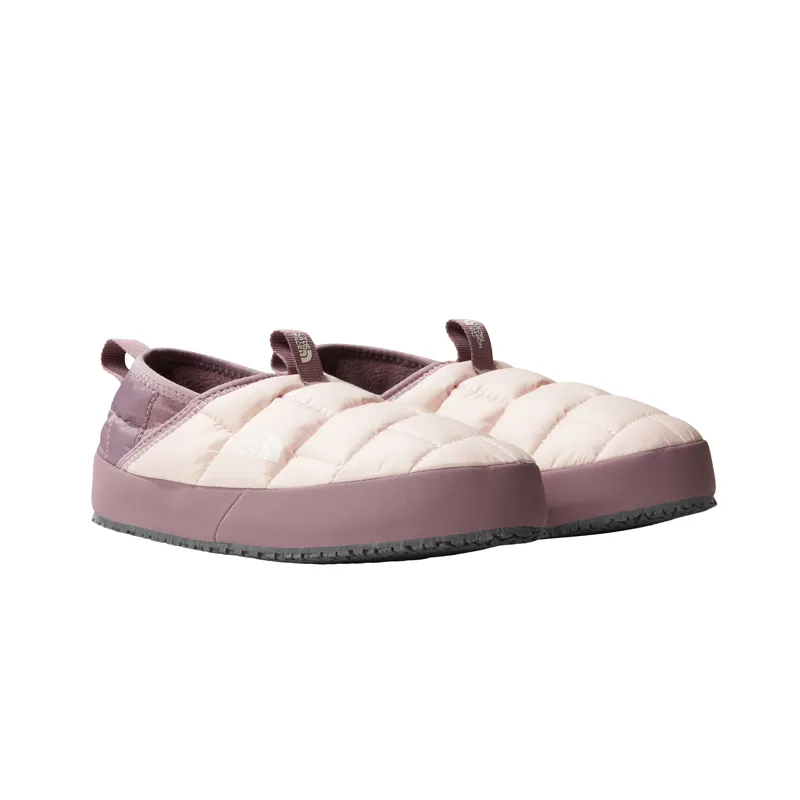 The North Face Youth's Thermoball Traction Mule II in Pink/Fawn Grey-2