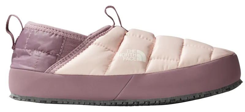 The North Face Youth's Thermoball Traction Mule II in Pink/Fawn Grey