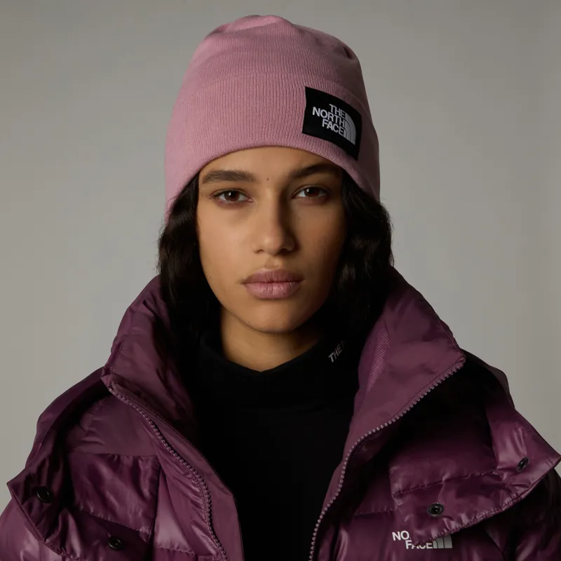 The North Face Adult Dock Worker Recycled Beanie in Mauve -2
