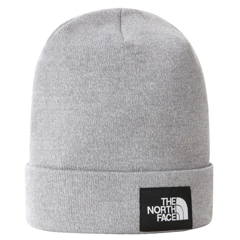 The North Face Dock Worker Recycled Beanie in Light Grey Heather