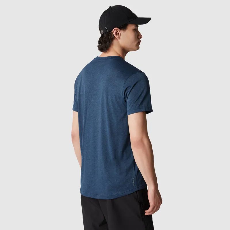 The North Face Men's Reaxion Amp Short Sleeve T-Shirt in Shady Blue Heather-3