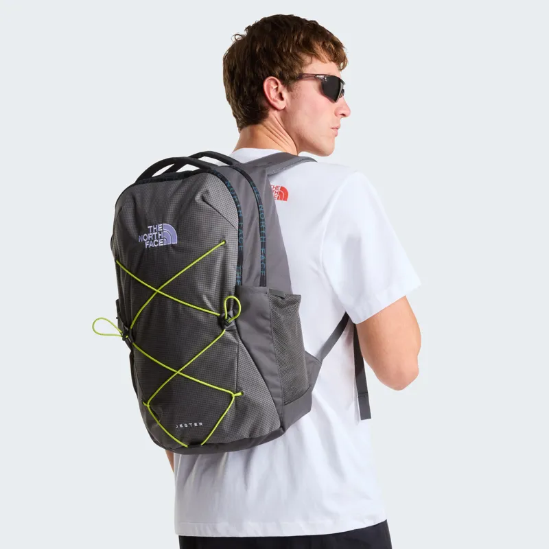 The North Face Jester Backpack in Anthracite Grey/Smoked Pearl/Fizz Lime-3