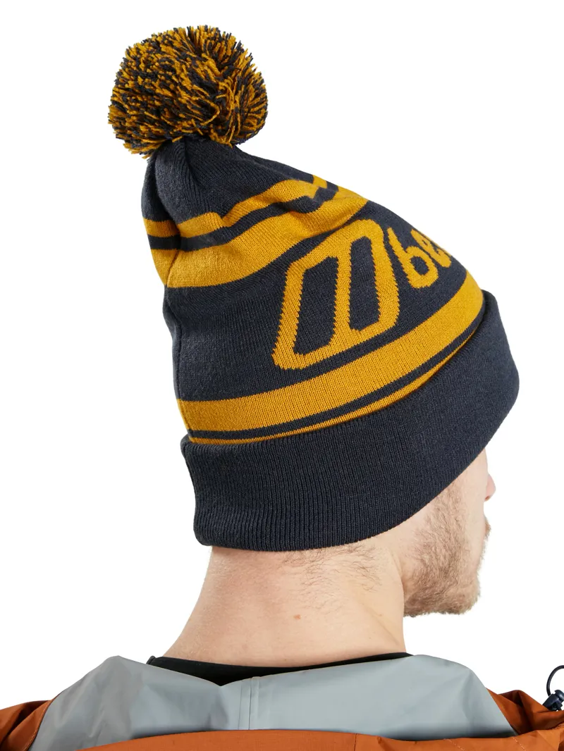 Berghaus Unisex Berg Logo Beanie in Dark Blue/Brown-2