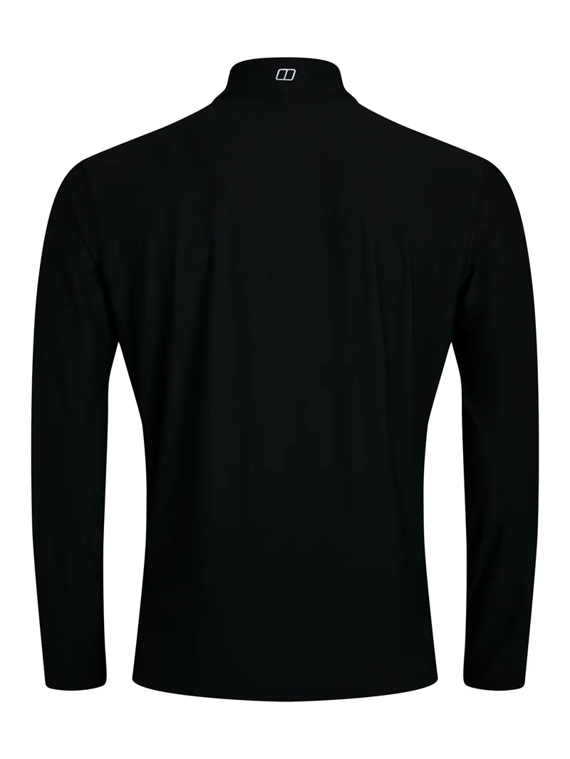 Berghaus Men's 24/7 Long Sleeve Zip Baselayer in Black-1
