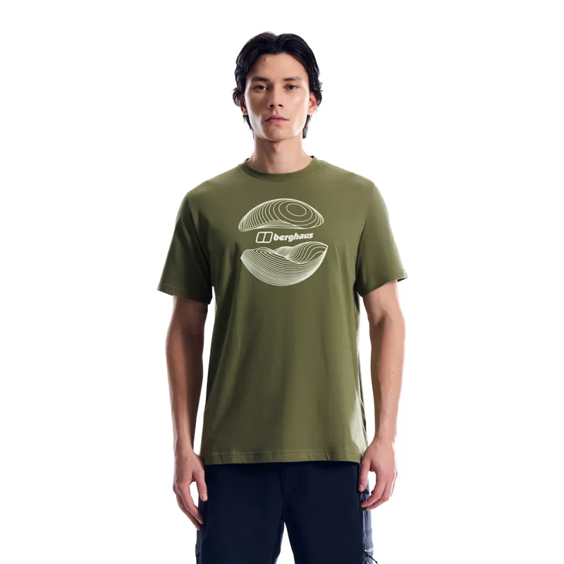 Berghaus Men's Curvature Essential Tee in Dark Green-1