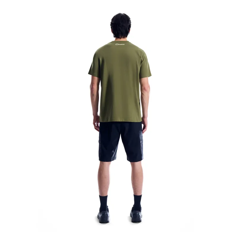 Berghaus Men's Curvature Essential Tee in Dark Green-4