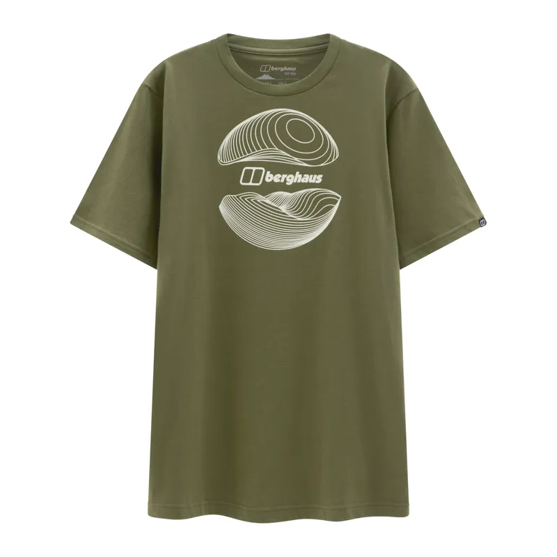 Berghaus Men's Curvature Essential Tee in Dark Green