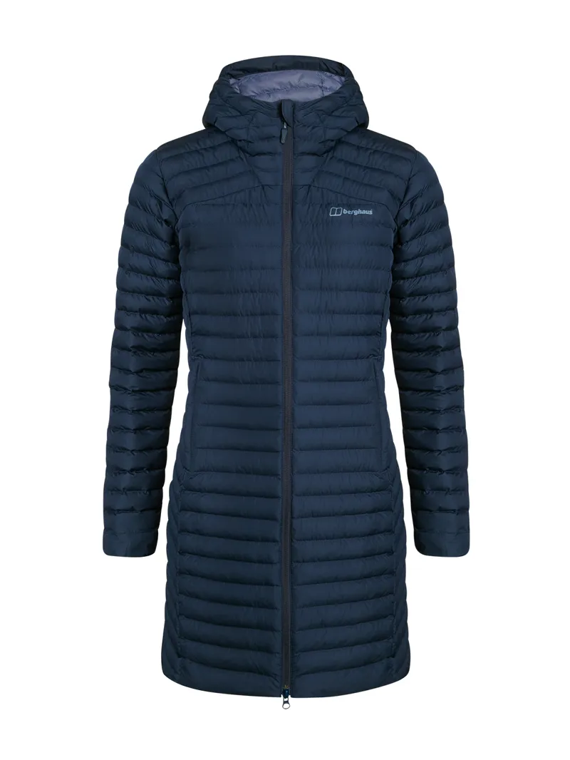 Berghaus Women's Nula Micro Long Synthetic Insulated Jacket in Navy
