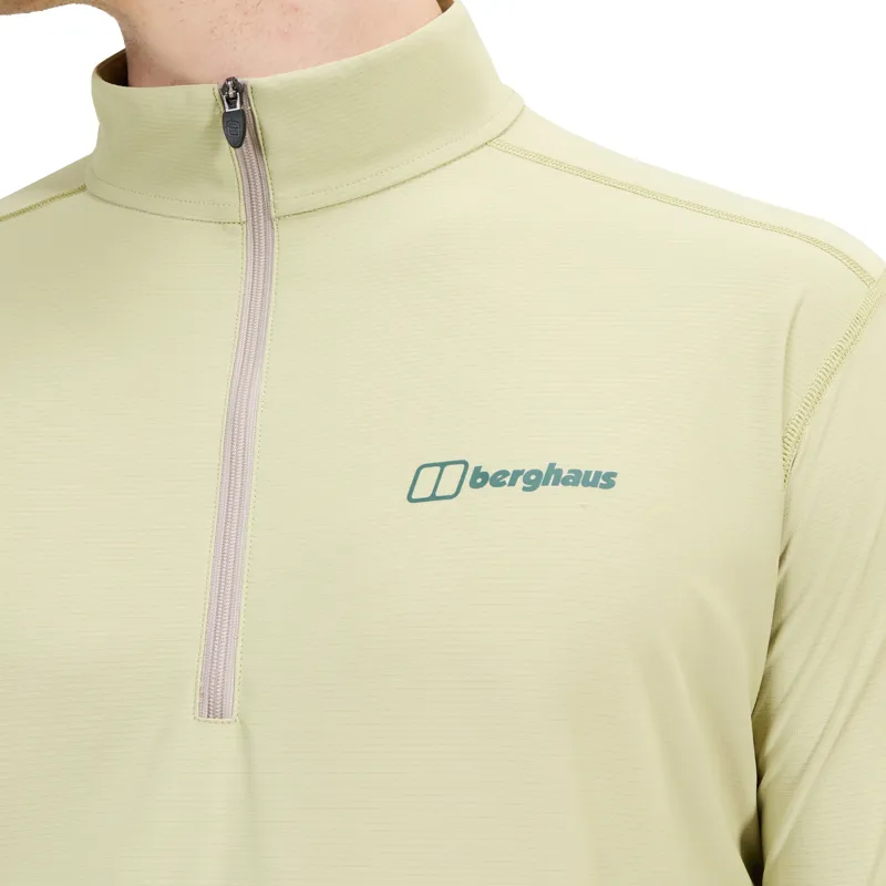 Berghaus Men's 24/7 Tech Half-Zip Long-Sleeved Tee in Natural-6
