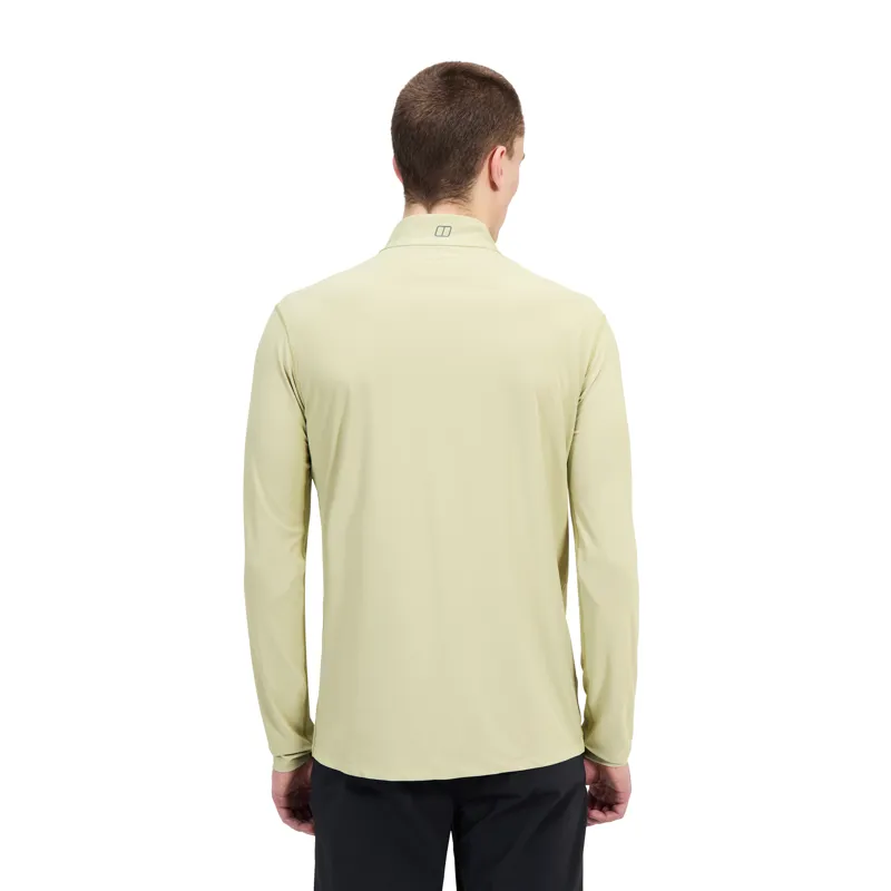 Berghaus Men's 24/7 Tech Half-Zip Long-Sleeved Tee in Natural-4