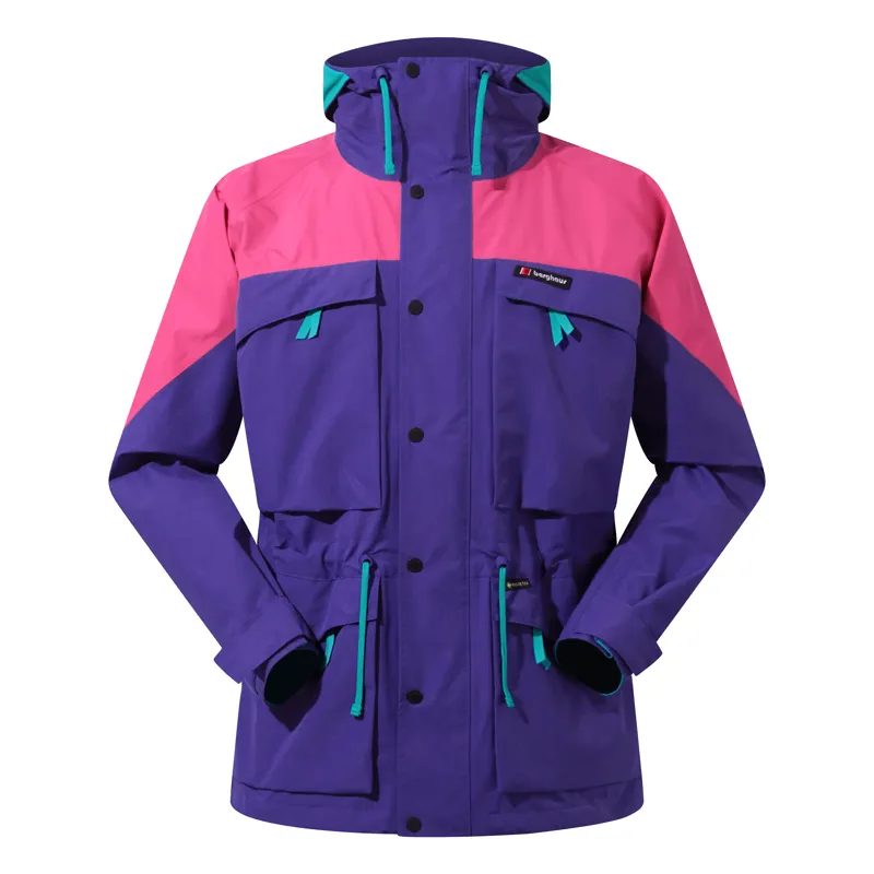 Berghaus Unisex Mera Peak 2000 Jacket in Purple Pink Turquoise