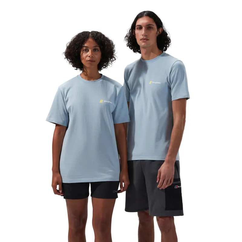 Berghaus Unisex Natural Grit T-Shirt in Light Blue-4