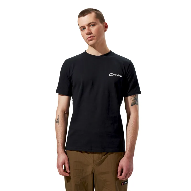 Berghaus Men's Mountain Art T-Shirt in Black-2