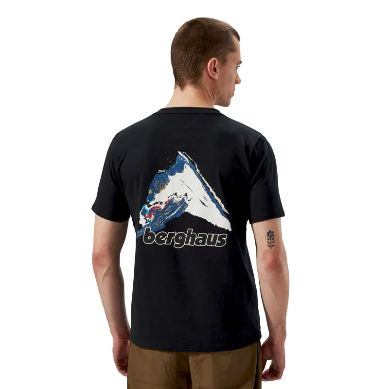 Berghaus Men's Mountain Art T-Shirt in Black-3
