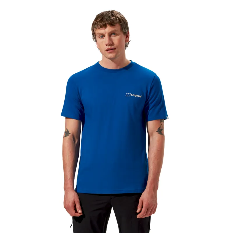 Berghaus Men's Mountain Art T-Shirt in Blue-2