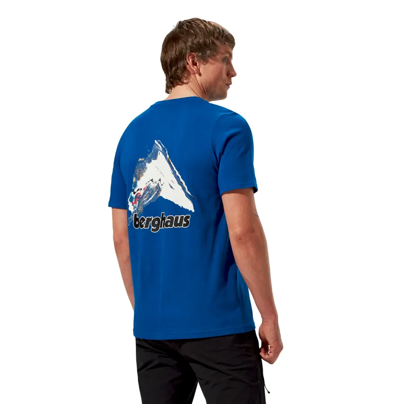 Berghaus Men's Mountain Art T-Shirt in Blue-3