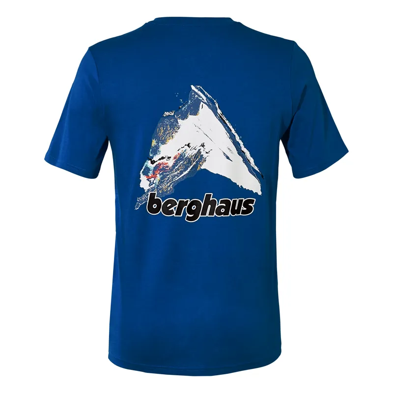 Berghaus Men's Mountain Art T-Shirt in Blue-1
