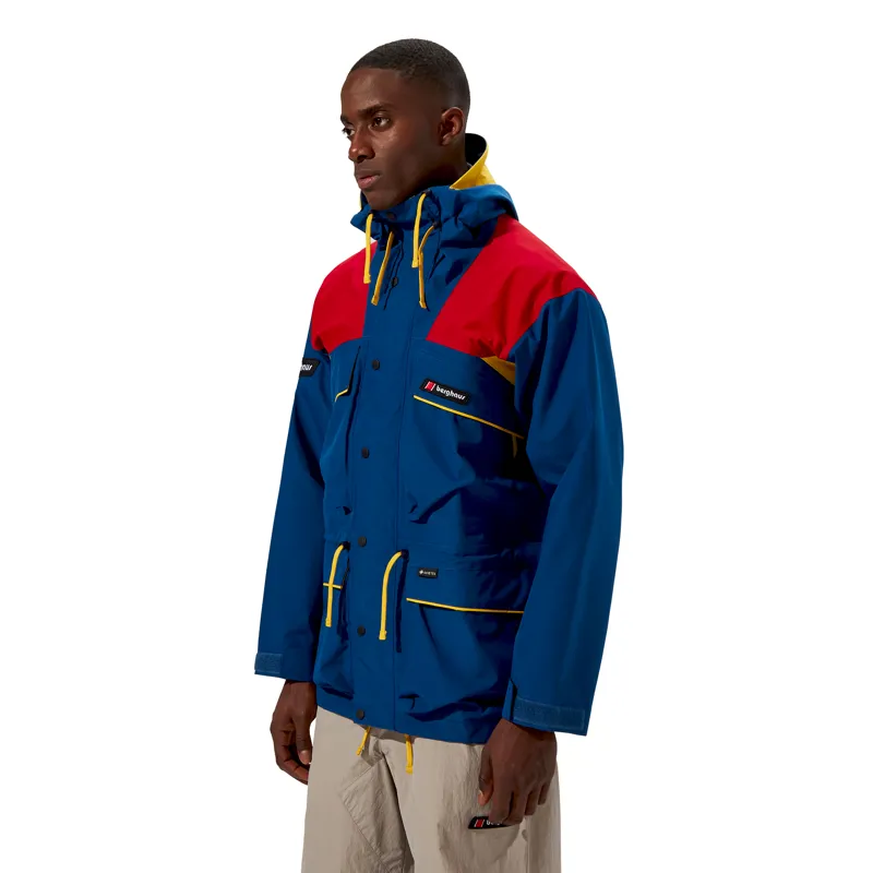 Blue same and red berghaus jacket