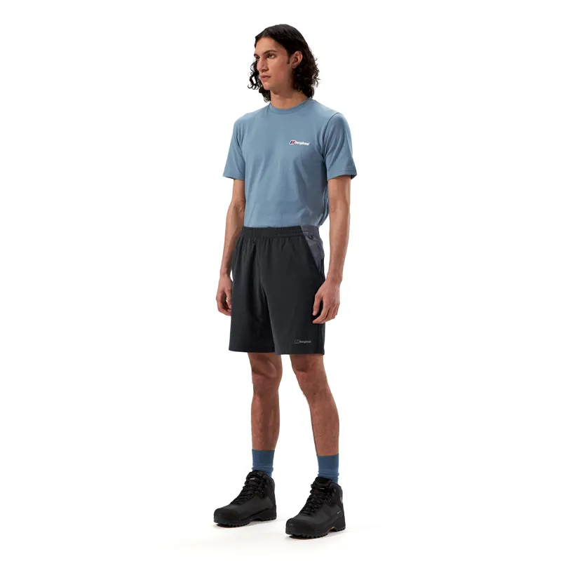 Berghaus Men's Wandermoor Wind Shorts in Black/Grey -5