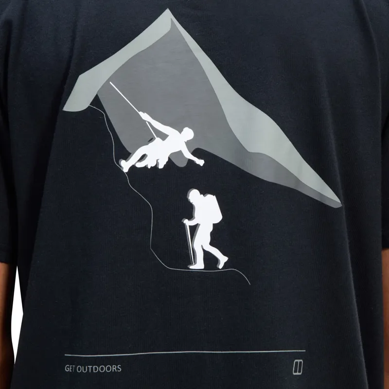 Berghaus Men's Grappled Tee in Black-9
