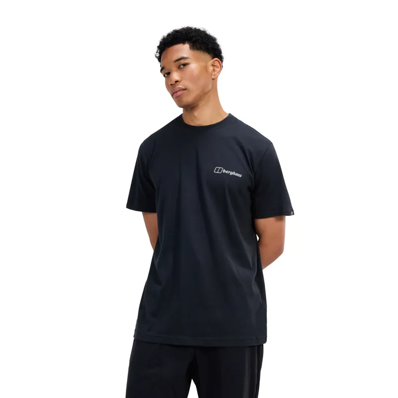 Berghaus Men's Grappled Tee in Black-2