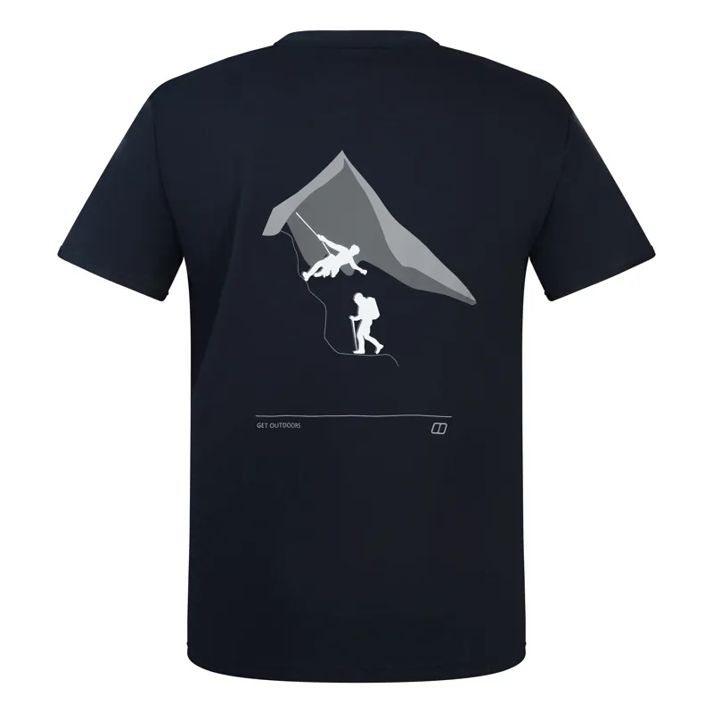 Berghaus Men's Grappled Tee in Black-1