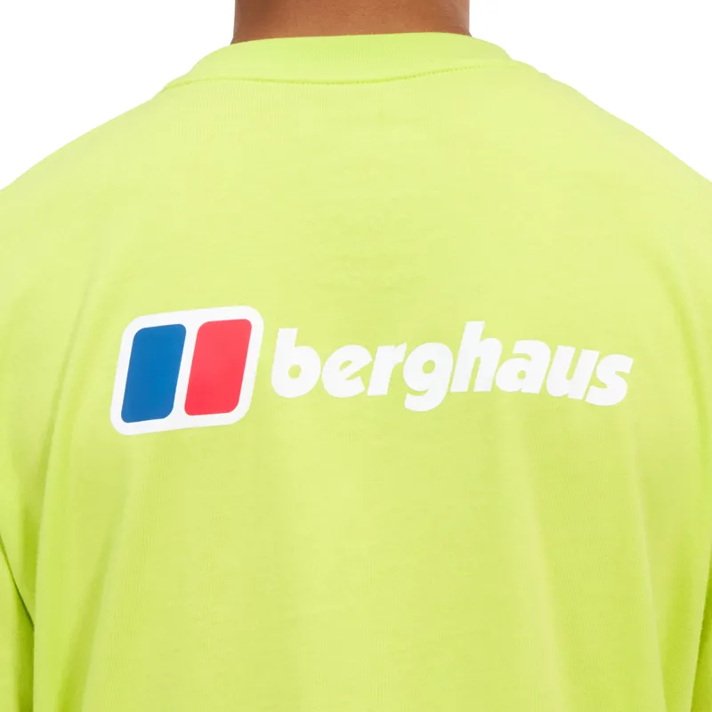 Berghaus Men's Front and Back Logo Tee in Yellow-6