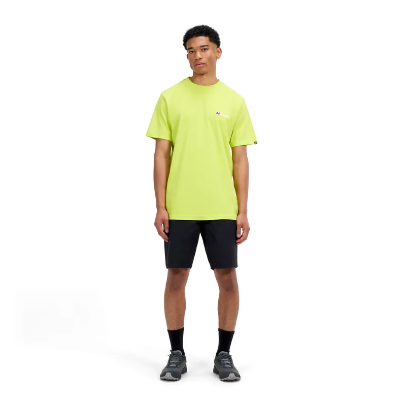 Berghaus Men's Front and Back Logo Tee in Yellow-5