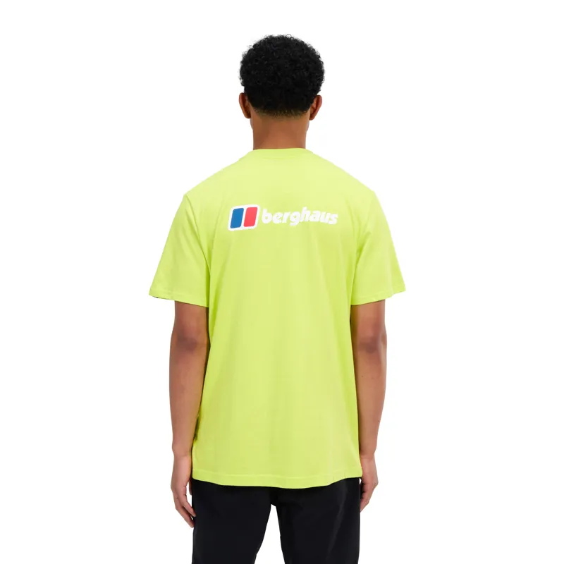 Berghaus Men's Front and Back Logo Tee in Yellow-4
