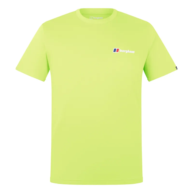 Berghaus Men's Front and Back Logo Tee in Yellow