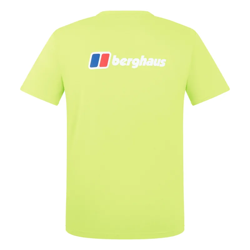 Berghaus Men's Front and Back Logo Tee in Yellow-1