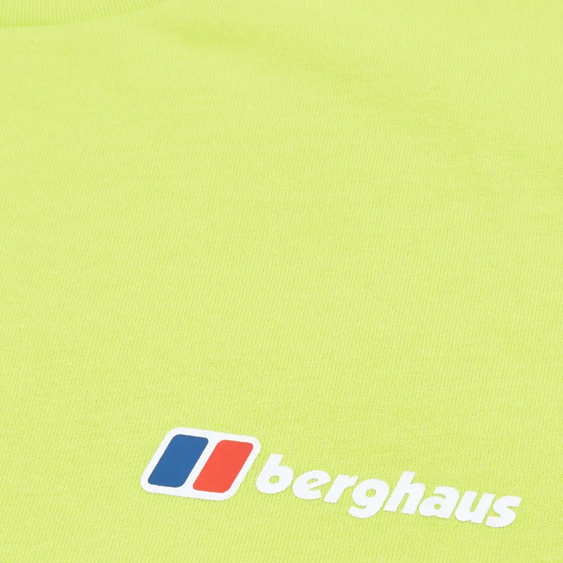Berghaus Men's Front and Back Logo Tee in Yellow-7