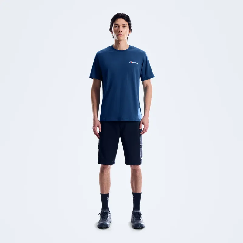 Berghaus Men's Class Logo Tee in Blue-2