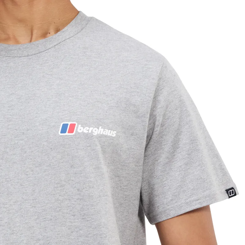 Berghaus Men's Classic Logo Tee in Grey Marl-5