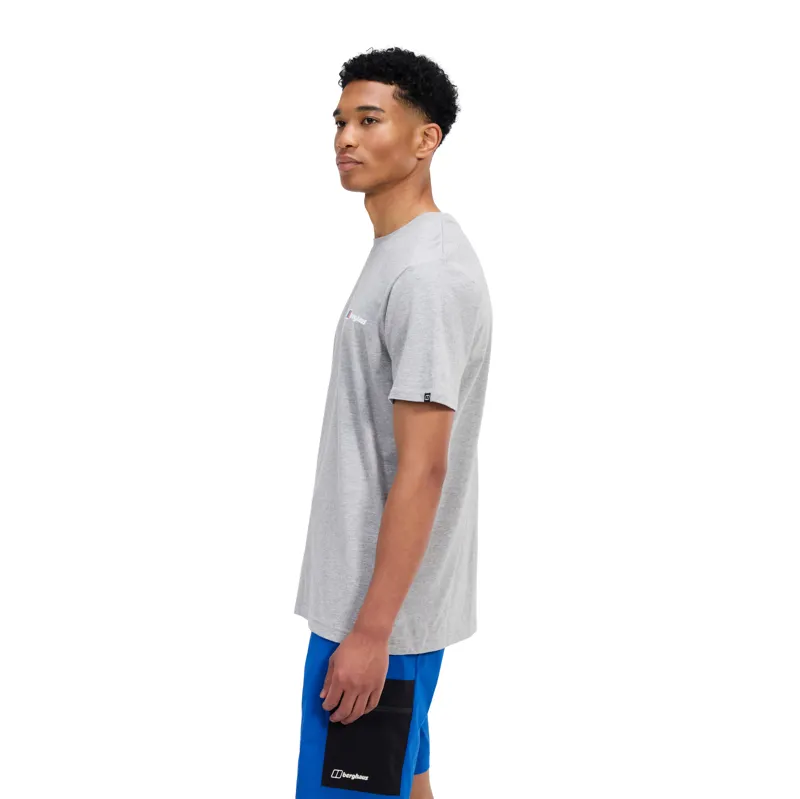 Berghaus Men's Classic Logo Tee in Grey Marl-3