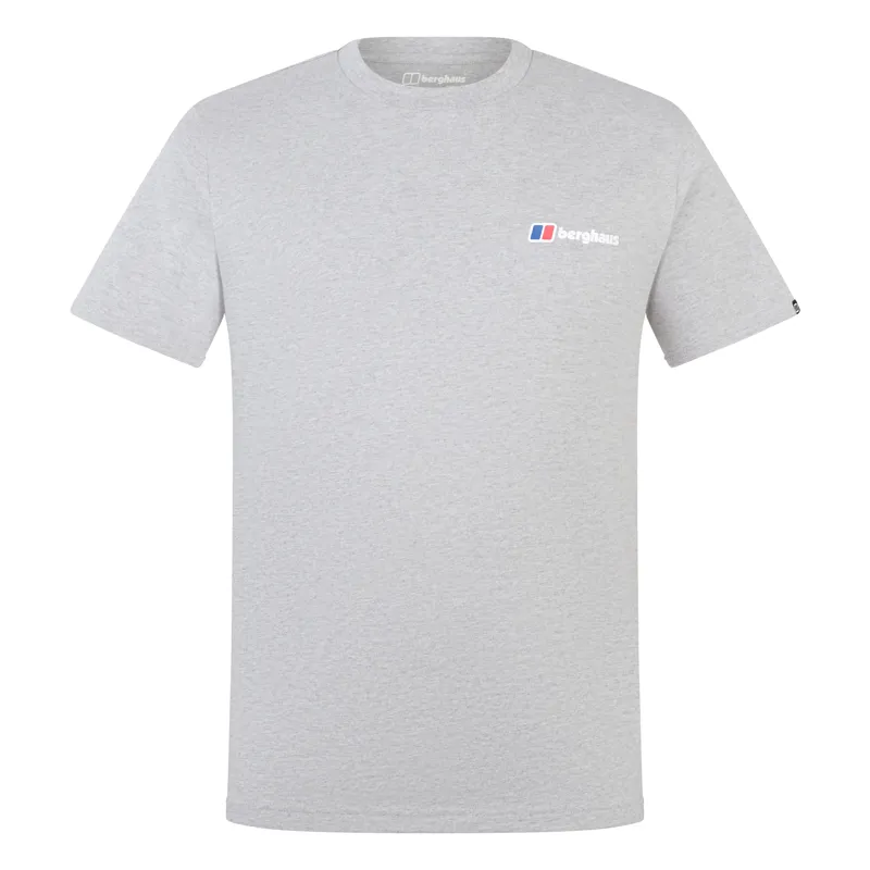 Berghaus Men's Classic Logo Tee in Grey Marl