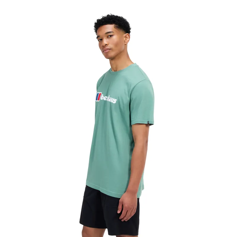 Berghaus Men's Classic XL-Logo Tee in Green-3