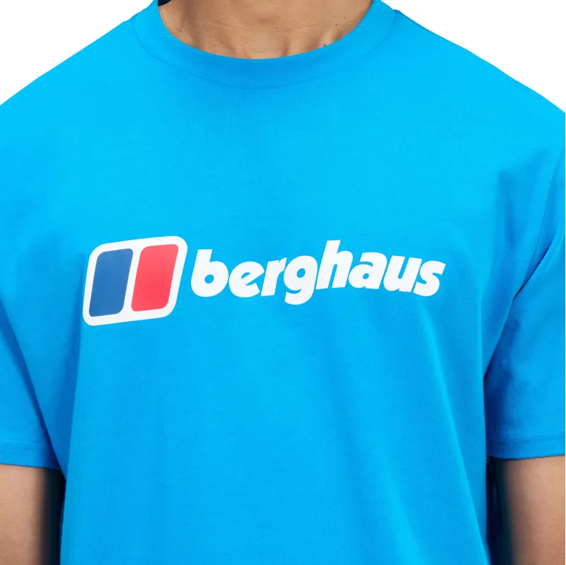 Berghaus Men's Classic XL-Logo Tee in Mountain Blue-4