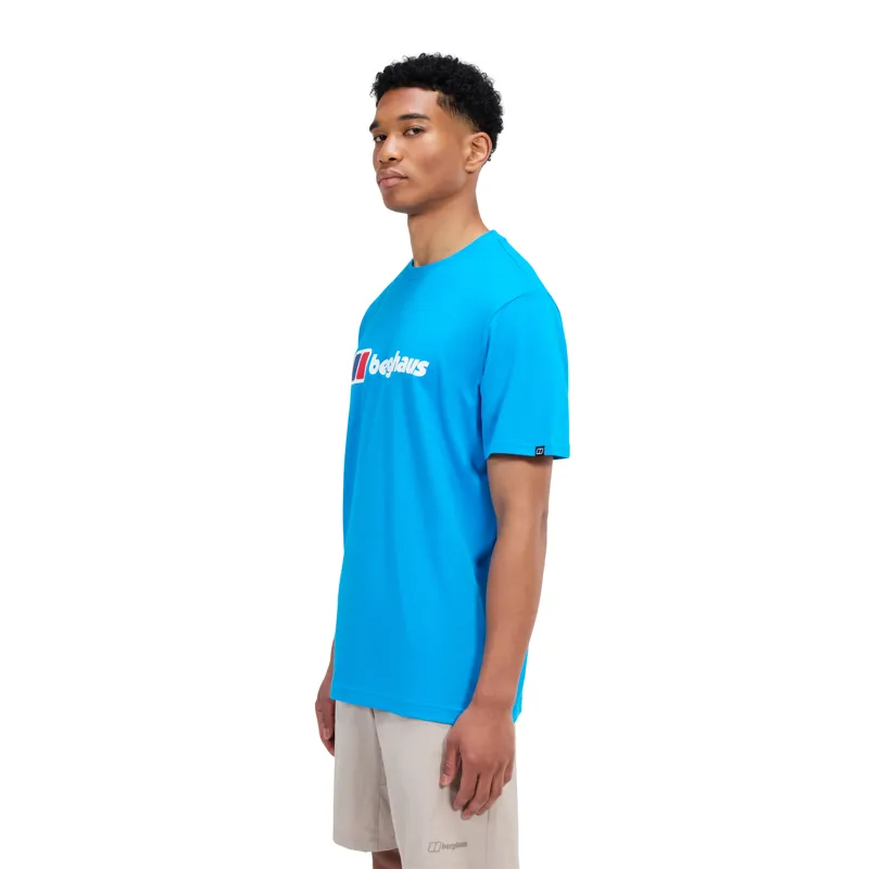 Berghaus Men's Classic XL-Logo Tee in Mountain Blue-2