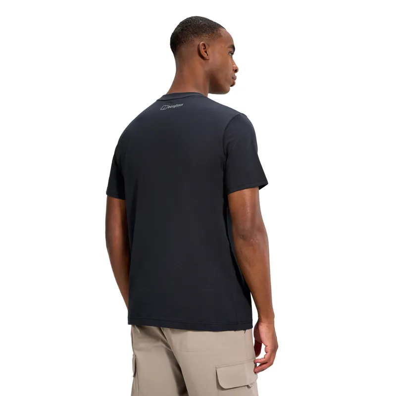 Berghaus Men's Berghaus Glitched Block Tee in Black-2