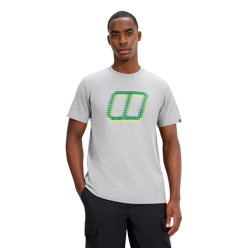 Berghaus Men's Berghaus Glitched Block Tee in Dark Grey