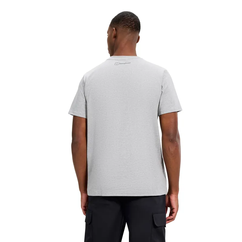 Berghaus Men's Berghaus Glitched Block Tee in Dark Grey-2