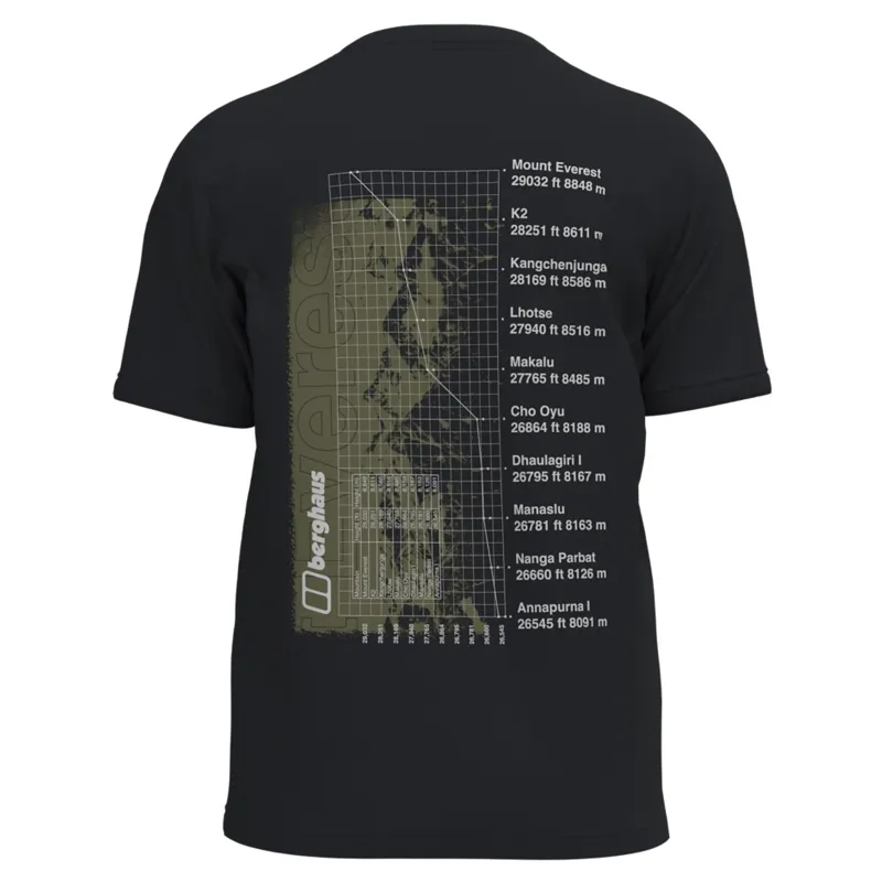 Berghaus Men's Mount 10 Essential Tee in Black-1