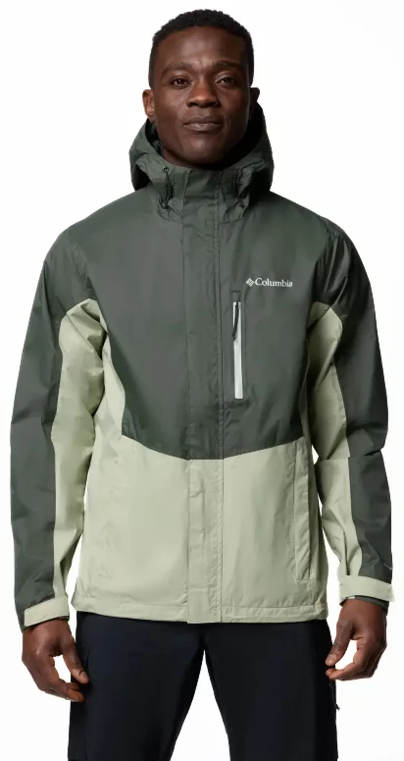 Columbia Men's Pouring Adventure III Jacket in Greenscape/Safari