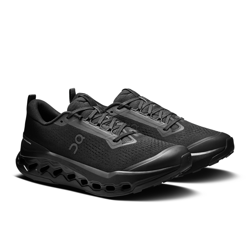 On Running Men's Cloudsurfer Trail 2 in Black/Eclipse-2