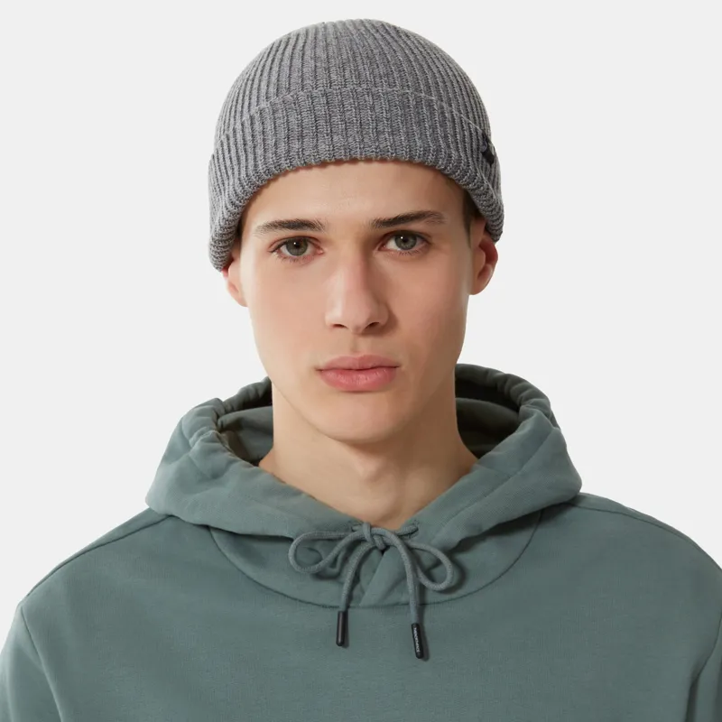 The North Face Fisherman Beanie in Medium Grey Heather-2