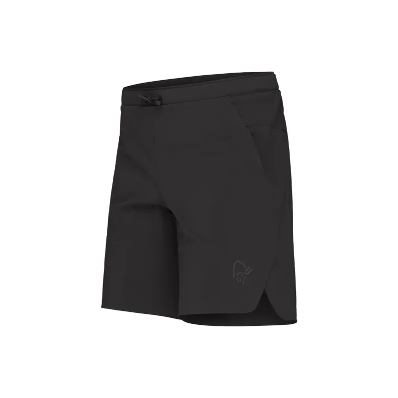 Norrona Men's Senja Flex 1 9 inch Shorts in Caviar Black-1