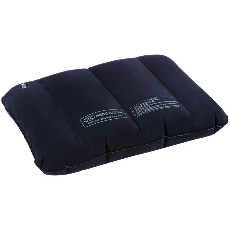 Highlander Deluxe Camping Air Pillow in Blue