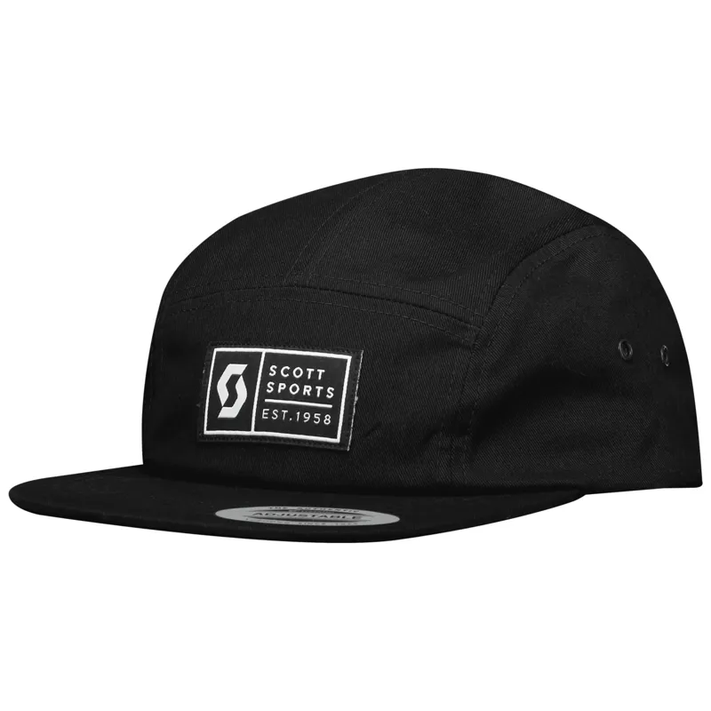 Scott 5-Panel Cap in Black