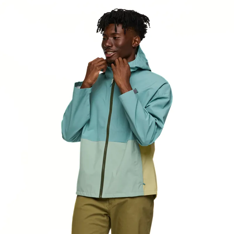 Cotopaxi Men's Cielo Rain Jacket in Bluegrass/Silver Leaf